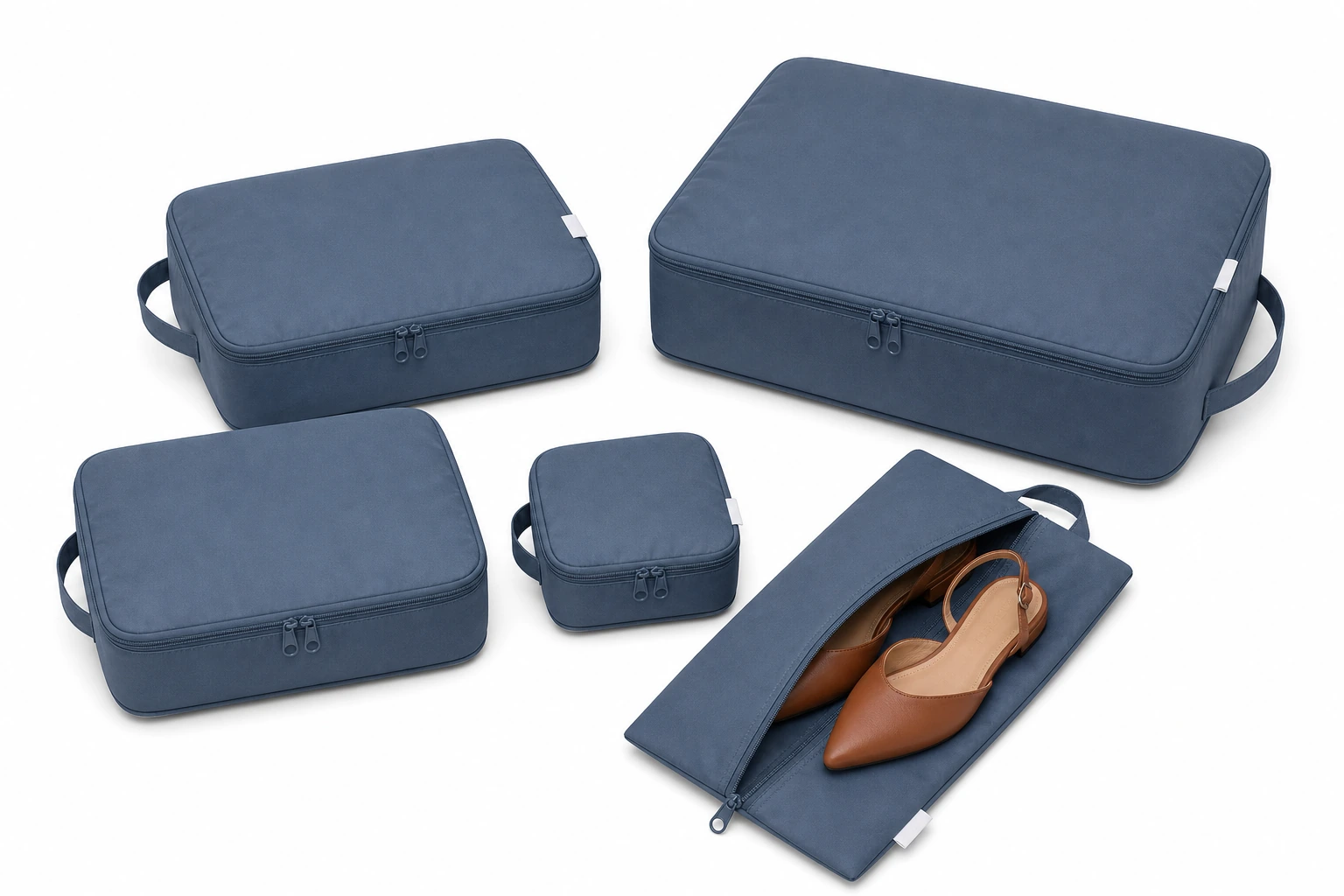 Blue VOYO 5-piece travel organizer set